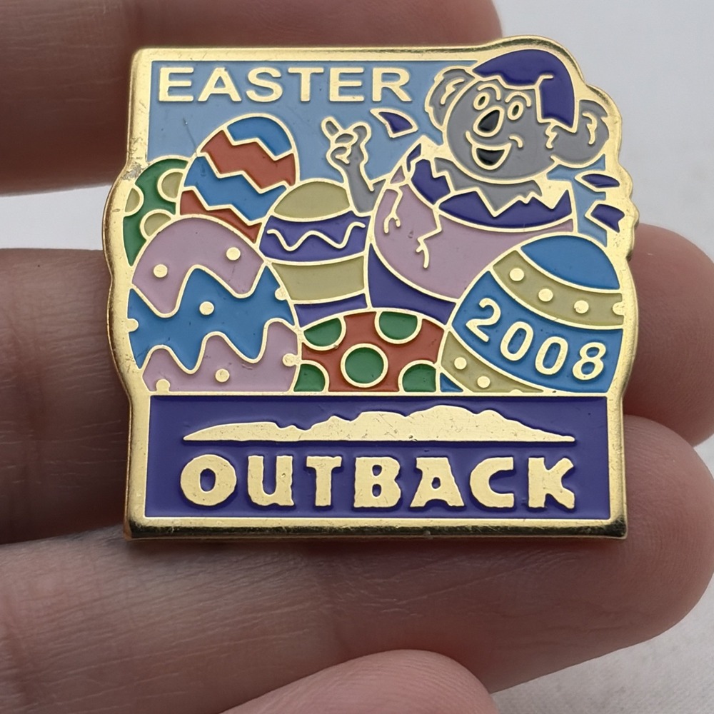 Outback Steakhouse 2008 Easter Koala Eggs Lapel Hat Pin